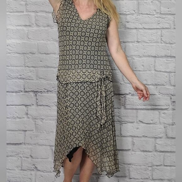 Vintage 90's Jonathan Martin drop wasit silk dress - Picture 2 of 7